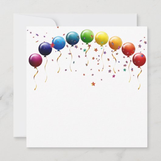 誕生日フラットグリーティングカード カード (裏面)