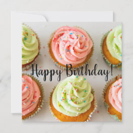 誕生日フラットグリーティングカード カード