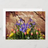 誕生日フラット日付カードの保存 セーブザデート (正面/裏面)