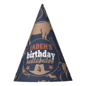 "誕生日フラバロ"ウェスタンカウボーイ誕生日 パーティーハット (正面)