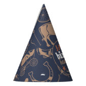 "誕生日フラバロ"ウェスタンカウボーイ誕生日 パーティーハット (左)