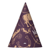 "誕生日フラバロ"ウェスタン女性のカーボーイ誕生日 パーティーハット (左)