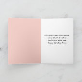 誕生日フラミンゴマザー&シック カード (内部)