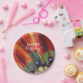 誕生日フラワーカスタム紙プレート7イン ペーパープレート (パーティー)