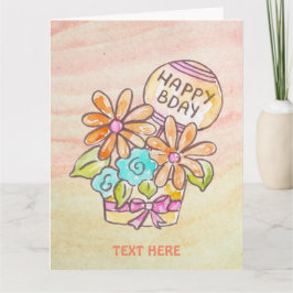 誕生日フラワーカード カード