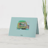 誕生日フラワー配送トラックブーケ 楽しい カード (裏面)