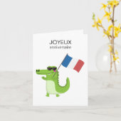 誕生日フランスのカード – Joyeux anniverssaire カード (黄色い花)