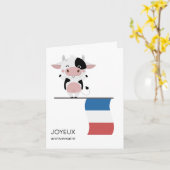 誕生日フランスのカード – Joyeux anniverssaire カード (黄色い花)