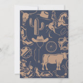 "誕生日フルラバロ"キッドカウボーイウェスタン誕生日 招待状 (裏面)