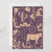 「誕生日フルラバロ」キッド女性のカーボーイ誕生会 招待状 (裏面)