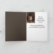 誕生日フレンドかわいいおもしろいナッツあなたについてリス カード (内部)