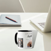 誕生日フレンドの白黒写真名 マグカップ