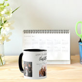 誕生日フレンドの白黒写真名 マグカップ
