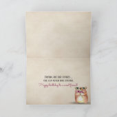 誕生日フレンドチョコレートチップクッキーbow カード (内部)