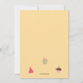 誕生日フレンドフォト招待状 招待状 (裏面)