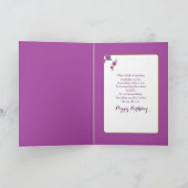 誕生日フレンド抽象芸術ハミングバカラフルード カード (内部)