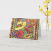 誕生日フレンド カード (黄色い花)