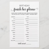 誕生日フレーズを終了バースデーパーティーゲーム (正面)