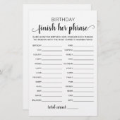 誕生日フレーズを終了バースデーパーティーゲーム (正面/裏面)