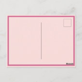 誕生日フローラピンクイエローローズパープルバタフライ ポストカード (裏面)