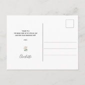 誕生日フローラユーカリ感謝していー ポストカード (裏面)