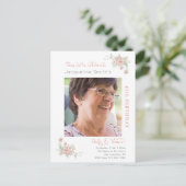 誕生日フローラ写真 インビテーションポストカード (スタンド正面)