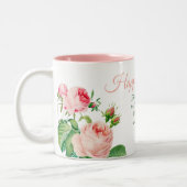 誕生日フローラ詩篇118:24二音コーヒーマグ ツートーンマグカップ (左)