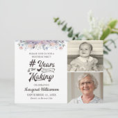 誕生日フローラ2 PHOTO YEARS IN THE MAKE 招待状 (スタンド正面)