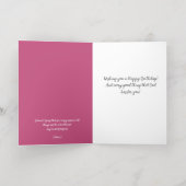 誕生日フローラ 箔グリーティングカード (内側レイダウン)