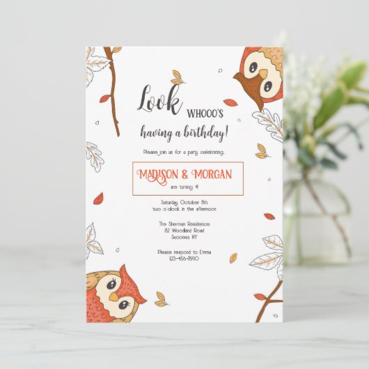 誕生日フール 招待状 (スタンド正面)