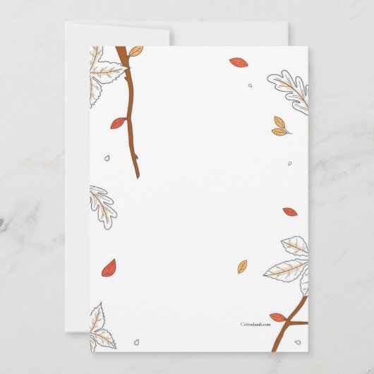 誕生日フール 招待状 (裏面)