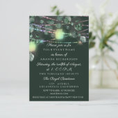 誕生日ブライダルシャワーライトジャールグ素朴リーン 招待状 (スタンド正面)