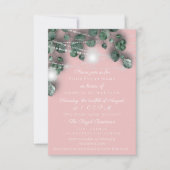 誕生日ブライダルシャワーライトジャールピ素朴ンク 招待状 (正面)