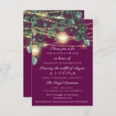 誕生日ブライダルシャワーライトジャールマルサラメゾン 招待状 (正面/裏面)