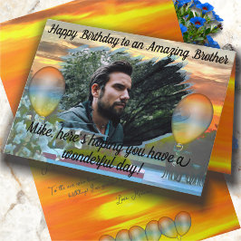 誕生日ブラザーサンセット2295 カード