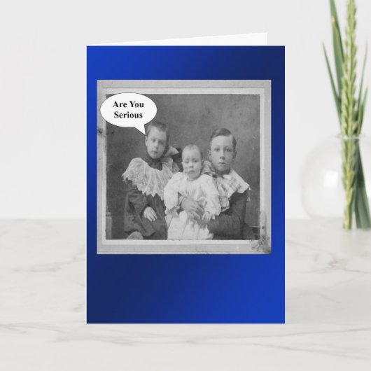 誕生日ブラザーズ – レトロ カード (正面)