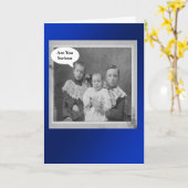 誕生日ブラザーズ – レトロ カード (黄色い花)