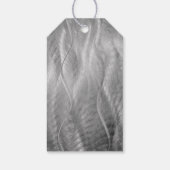 誕生日ブラシ仕上げ金属抽象芸術 ギフトタグ (裏面)