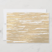 誕生日ブラシ付き金ゴールド年の撮影 招待状 (裏面)