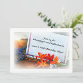 誕生日ブラストお祝い招待状 招待状 (スタンド正面)