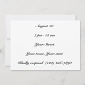 誕生日ブラストお祝い招待状 招待状 (裏面)