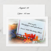 誕生日ブラストお祝い招待状 招待状 (正面/裏面)