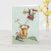 誕生日ブラスト！ カード (黄色い花)