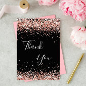 誕生日ブラックバラ金ゴールド感謝していユー サンキューカード