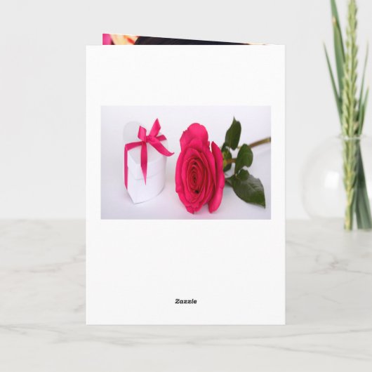 誕生日ブラックフローラ金ゴールドジオフォト感謝していユー カード (裏面)