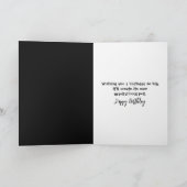 誕生日ブラックホール錯視デザイン カード (内部)