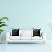 誕生日ブラックユーカリの緑の林名 クッション