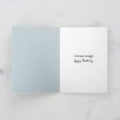 誕生日ブラックリス救リスの財布の中のどんぐり カード (内部)