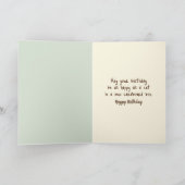 誕生日ブラック・キャット・イン・ザ・ボックス カード (内部)