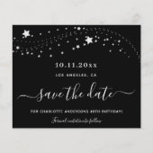 誕生日ブラック・シルバー・スターズは予算を節約する チラシ (正面)